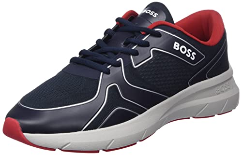 BOSS Herren Owen_Runn_empr_N, Blau, 44 EU von BOSS