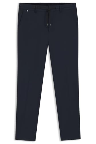 BOSS Herren P-GeniusJ-RDS-WG-233 Slim-Fit Hose aus Performance-Stretch-Jersey Dunkelblau 52 von BOSS