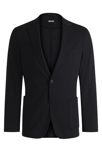 BOSS Herren P-Hanry-J-WG-233 Slim-Fit Sakko aus Performance-Stretch-Jersey Schwarz001 48 von BOSS