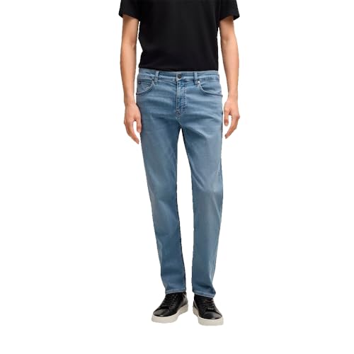 BOSS Herren P-Re.Maine Maine Regular-Fit Jeans aus blauem Stretch-Denim Blau 38/30 BOSS Herren P-Re.Maine Maine Regular-Fit Jeans aus blauem Stretch-Denim Blau 38/30 von BOSS