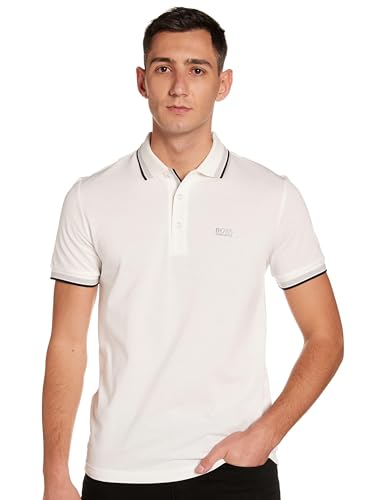 BOSS Athleisure Herren Poloshirt Paddy Weiß L von HUGO BOSS