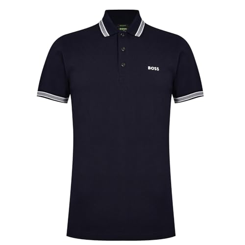 BOSS Green Herren Poloshirt Paddy Blau Medium von BOSS