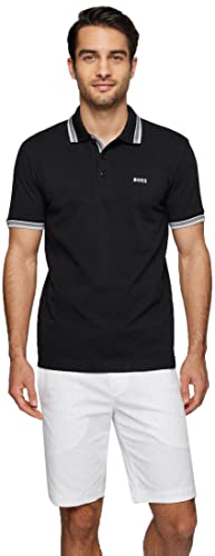 BOSS Herren Polohemd, New - Schwarz001, S von BOSS