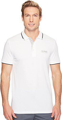 BOSS Herren Paddy Pro Golf Polo Polohemd, Weiß, Groß von BOSS