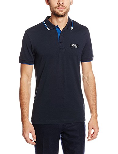 BOSS Herren Paddy Pro Golf-Poloshirt Polohemd, Marineblau, L von BOSS