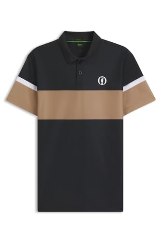 BOSS Herren Paddy The Open 25 The Open Active Paddy Poloshirt Schwarz001 XXXL von BOSS