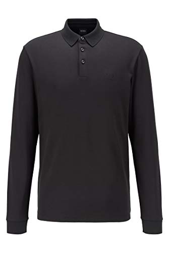 BOSS Herren Pado 11 Longsleeve-Poloshirt aus Interlock-Baumwolle von BOSS