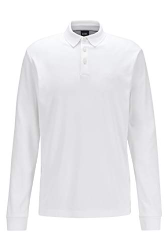 BOSS Herren Pado 11 Longsleeve-Poloshirt aus Interlock-Baumwolle von BOSS