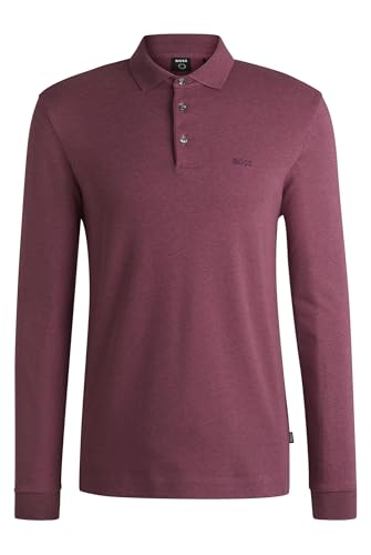 BOSS Herren Pado 30 Regular-Fit Poloshirt aus Interlock-Baumwolle Flieder M von BOSS