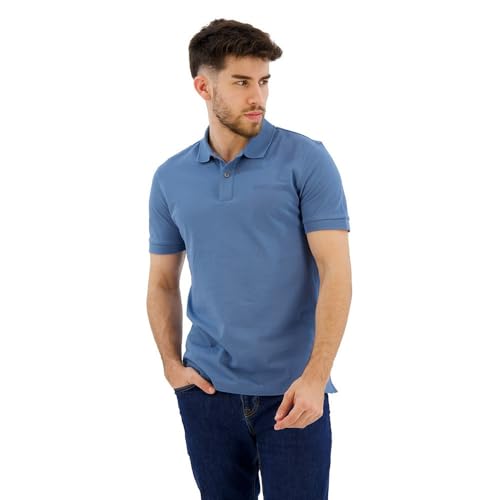 BOSS Herren Pallas Pallas Poloshirt aus Bio-Baumwolle mit Logo-Stickerei Hellblau XXL von BOSS