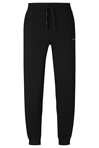 BOSS Herren Jogginghose Freizeithose Homewear Loungewear Mix&Match Pants, Farbe:Schwarz, Größe:L, Artikel:-001 Black von BOSS