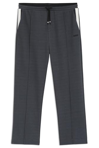 BOSS Herren Pants TL Relaxed-Fit Jogginghose aus gestepptem Jacquard Dunkelgrau M BOSS Herren Pants TL Relaxed-Fit Jogginghose aus gestepptem Jacquard Dunkelgrau M von BOSS