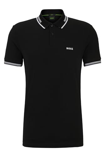 BOSS Herren Paul Polo, Black1, XL EU von BOSS