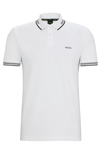 BOSS Herren Paul Polo, White100, XXL EU von BOSS