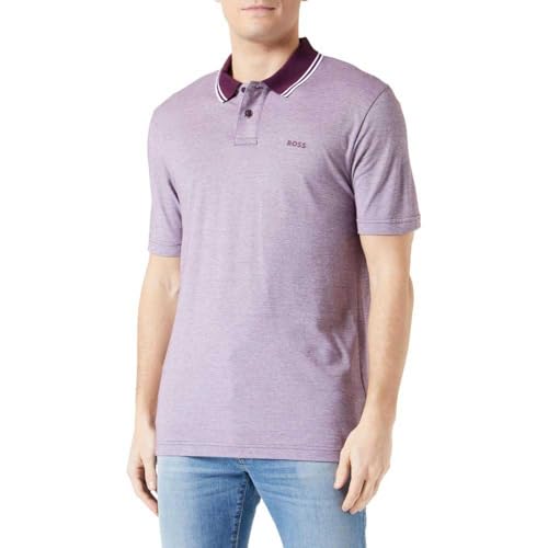 BOSS Herren Peoxfordnew Polo, Medium Purple510, L von BOSS