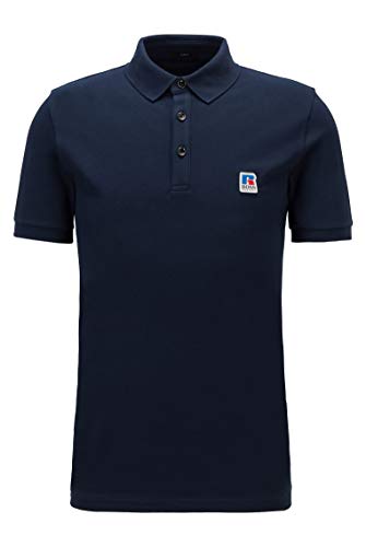 BOSS Herren Petroc RA Gestricktes Slim-Fit Poloshirt mit exklusivem Logo BOSS Herren Petroc RA Gestricktes Slim-Fit Poloshirt mit exklusivem Logo von BOSS