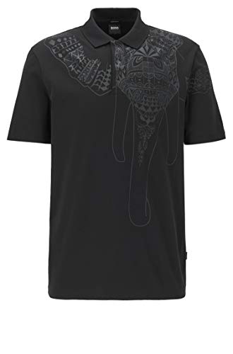 BOSS Herren Poloshirt Prout 21 aus der exklusiven x Meissen Capsule-Kollektion Schwarz XL von BOSS