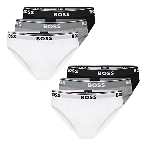 BOSS Herren Power Slips Briefs Unterhosen Cotton Stretch 6er Pack, Farbe:Mehrfarbig, Wäschegröße:XL, Artikel:-999 Black/White/Grey BOSS Herren Power Slips Briefs Unterhosen Cotton Stretch 6er Pack, Farbe:Mehrfarbig, Wäschegröße:XL, Artikel:-999 Black/White/Grey von BOSS