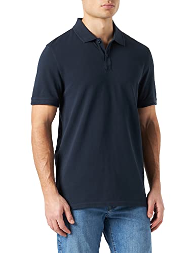 BOSS Herren Prime Slim-Fit Poloshirt aus Baumwoll-Piqué Dunkelblau L von BOSS