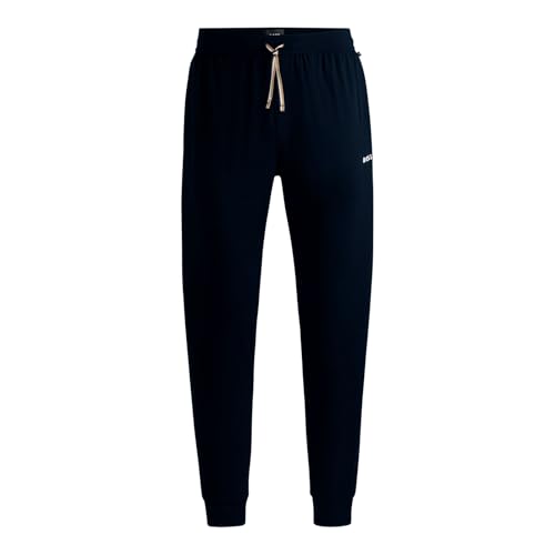 BOSS Herren Pyjamahose Schlafanzughose Schlafhose Nightwear Unique Pants Cuff CW, Farbe:Dunkelblau, Artikel:-403 Dark Blue, Größe:L von BOSS