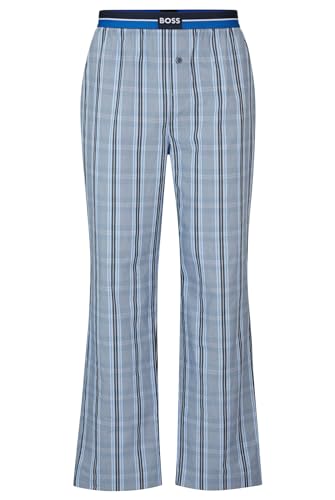 BOSS Herren Pyjamahose Schlafanzughose Schlafhose Nightwear Urban Pants, Farbe:Blau, Artikel:-450 Light Pastel Blue, Größe:L von BOSS