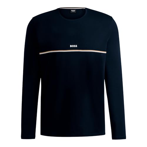 BOSS Herren Pyjamaoberteil Longsleeve Sweatshirt Unique LS-Shirt, Farbe:Dunkelblau, Artikel:-403 Dark Blue, Größe:L BOSS Herren Pyjamaoberteil Longsleeve Sweatshirt Unique LS-Shirt, Farbe:Dunkelblau, Artikel:-403 Dark Blue, Größe:L von BOSS