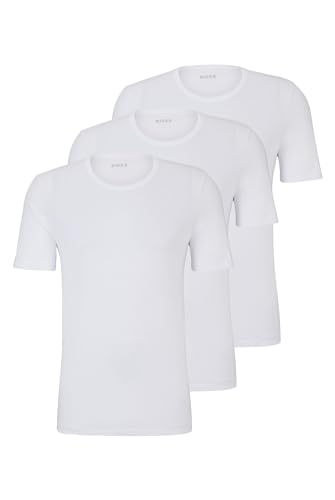 BOSS Herren R-Neck T-Shirt, 3er Pack Classic, White, XXL von BOSS