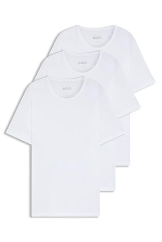 BOSS Herren R-Neck T-Shirt, 3er Pack Classic, White, XXL von BOSS