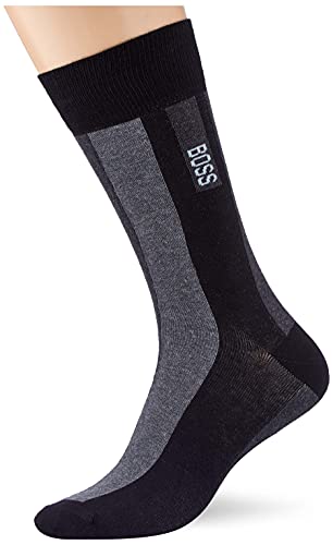 BOSS Herren RS Graphic Block CC Herrensocken, Black1, 43-46 von BOSS