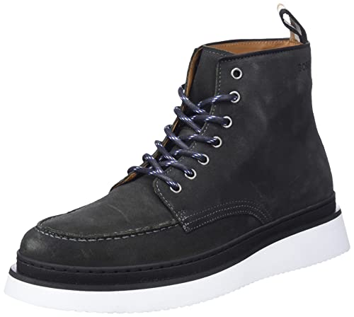 BOSS Herren Rainard_Halb_sdwr Ankle Boot, Dark Grey21, 42 EU von BOSS