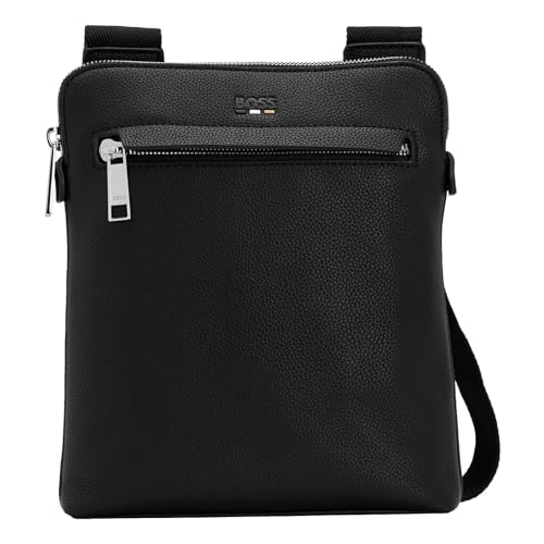 BOSS Ray_S zip env Herren Crossbody, Black1 von BOSS
