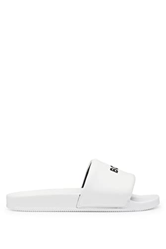 BOSS Herren Reese_slid_napu SLIDE, White100, 39 EU von BOSS