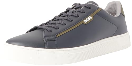 BOSS Herren Rhys_Tenn_pusdth Tennis, Dark Blue, 42 EU von BOSS