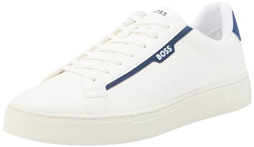 BOSS Herren Rhys_Tenn_pusdth Tennis, Open White, 46 EU von BOSS