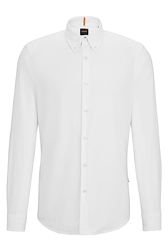 BOSS Herren Rickert Shirt, White100, XXL EU von BOSS