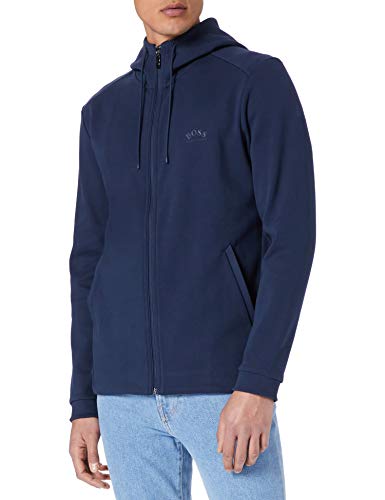 BOSS Herren Saggy Kapuzenpullover, Navy410, M von BOSS