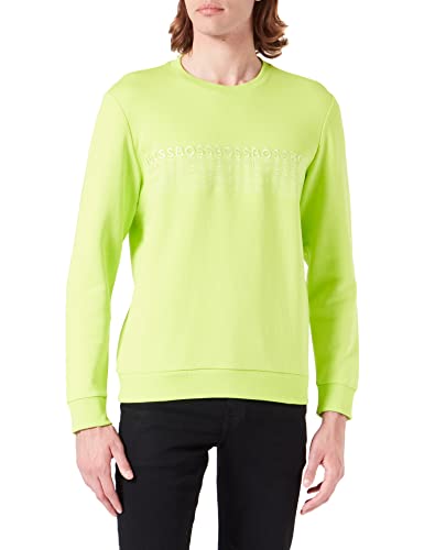 BOSS Herren Salbo 1 10236288 01 Sweatshirt, Bright Green325, L von BOSS