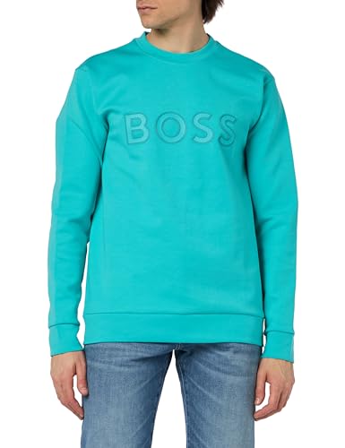 BOSS Herren Salbo 1 Sweatshirt, Open Green367, S EU von BOSS