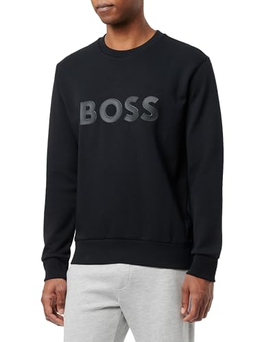 BOSS Herren Salbo Sweatshirt, Black1, XXL EU von BOSS