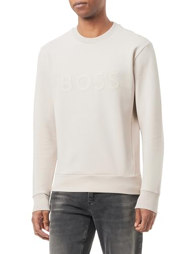 BOSS Herren Salbo Sweatshirt, Light Beige271, L EU von BOSS