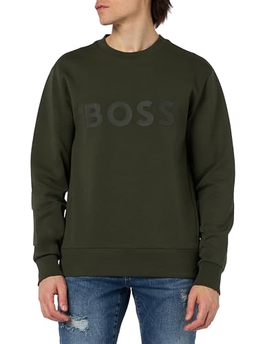 BOSS Herren Salbo Sweatshirt, Open Green379, L EU von BOSS
