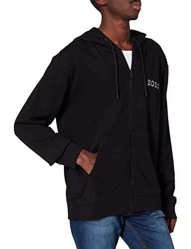 BOSS Herren Sanem_ZA Sweatjacke, Black1, S von BOSS