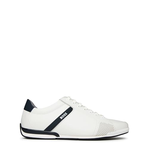 BOSS Men Saturn_Lowp_lux4 A_N Sneaker White 41 EU BOSS Men Saturn_Lowp_lux4 A_N Sneaker White 41 EU von BOSS
