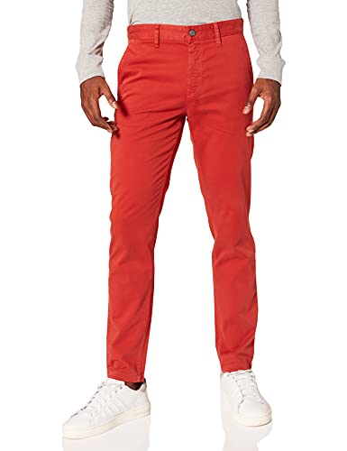 BOSS Herren Schino-Taber D Tapered-Fit Chino aus elastischem Baumwoll-Satin von BOSS