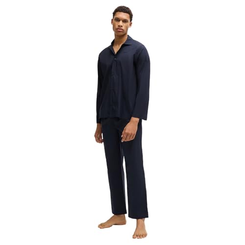 BOSS Herren Schlafanzug Loungewear Nightwear Chris Pyjama Set, Farbe:Blau, Größe:M, Artikel:-403 Dark Blue BOSS Herren Schlafanzug Loungewear Nightwear Chris Pyjama Set, Farbe:Blau, Größe:M, Artikel:-403 Dark Blue von BOSS