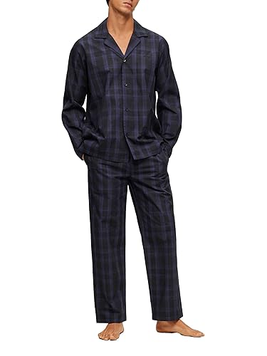 BOSS Herren Schlafanzug Loungewear Nightwear Urban Pyjama, Farbe:Blau, Größe:M, Artikel:-434 Bright Blue von BOSS