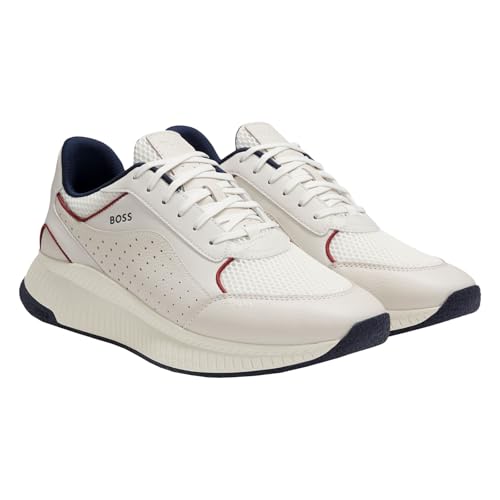 BOSS Herren Schuhe Schnürschuh Freizeitschuh Sneaker TTNM EVO_Runn_meltb, Farbe:Creme, Schuhgröße:EUR 44, Artikel:-146 Open White BOSS Herren Schuhe Schnürschuh Freizeitschuh Sneaker TTNM EVO_Runn_meltb, Farbe:Creme, Schuhgröße:EUR 44, Artikel:-146 Open White von BOSS