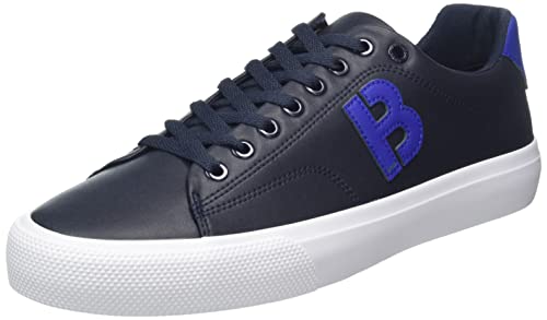 BOSS Herren Schuhe Schnürschuhe Sneaker Aiden Tenn, Farbe:Blau, Schuhgröße:EUR 42, Artikel:-404 Dark Blue von BOSS