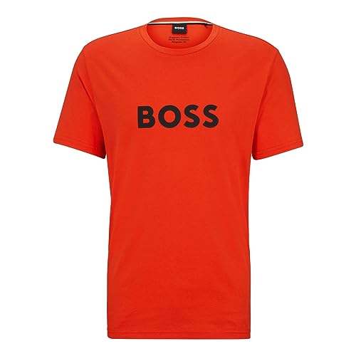 BOSS Herren Shirt Crew-Neck T-Shirt RN, Farbe:Orange, Artikel:-821 Bright orange, Größe:M von BOSS