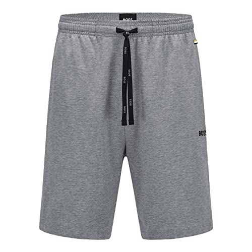 BOSS Herren Shorts Mix & Match mit Logo, Medium Grey, L von BOSS